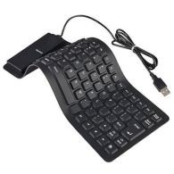 Flexible Computer / Laptop Usb Keyboard - Black