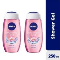 NIVEA Waterlily & Oil Shower Gel For Women 250ml (Pack Of 2)
