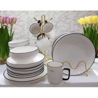 CONCISE 24 PCs Ceramic dinner plates