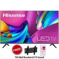 Hisense 43'' FRAMELESS 4K UHD SMART TV, BLUETOOTH, VOICE CONTROL, NETFLIX, YOUTUBE + WALL BRACKET + TV GUARD 43A6HKEN