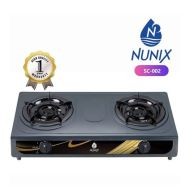 Nunix SC-002 Table Top Double Burner Gas Stove Cooker