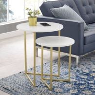 NESTING SIDE STOOL/ COFFEE TABLE