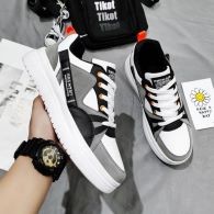 Fashion Lace-up Fashion Casual Soft Sole Comfortable Light Running Men's Shoes-Yellow