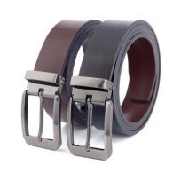 Pure Leather Double Sided Belt 2 In 1 Rotatable Belt Black Brown