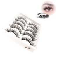 5 Pairs False Eyelashes Synthetic Fiber Material