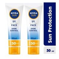 NIVEA UV Face Shine Control Cream SPF 50 – 50ml Pack of 2