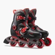Oxelo Play 5 Kids' Skates - Red/black